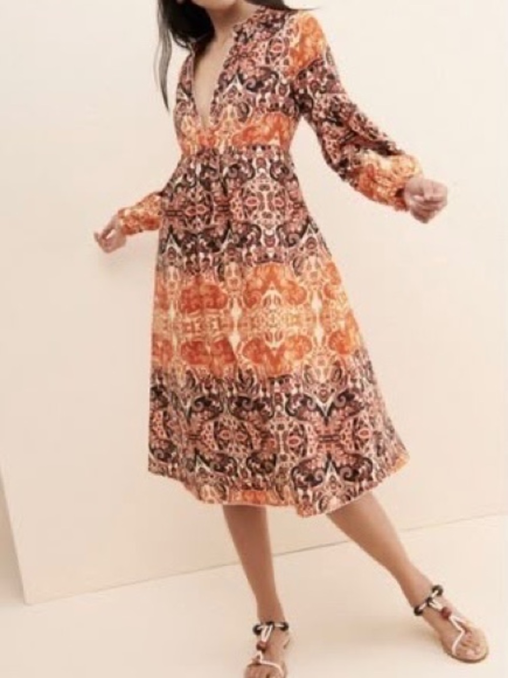 Agua Bendita Elayna Midi Dress | Size Small